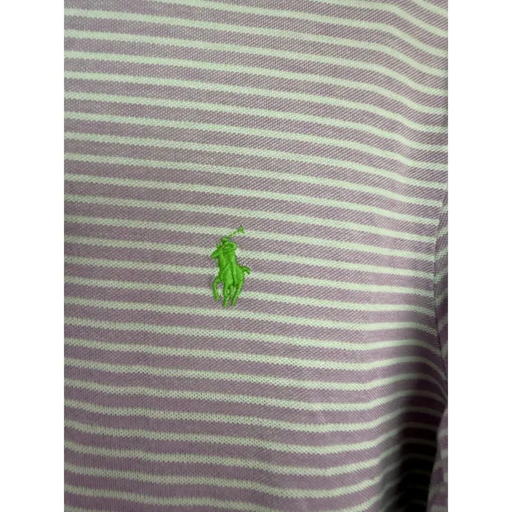 Polo Golf Ralph Lauren 100% Pina Cotton Pro‎ Fit Polo Shirt Men’s Large Purple